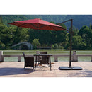 Outdoor Patio 4-Piece Cantilever Offset 3M Umbrella Base Stand Weight Water Sand