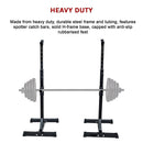 Pair of Adjustable Squat Rack Sturdy Steel Barbell Bench Press Stands GYM/HOME