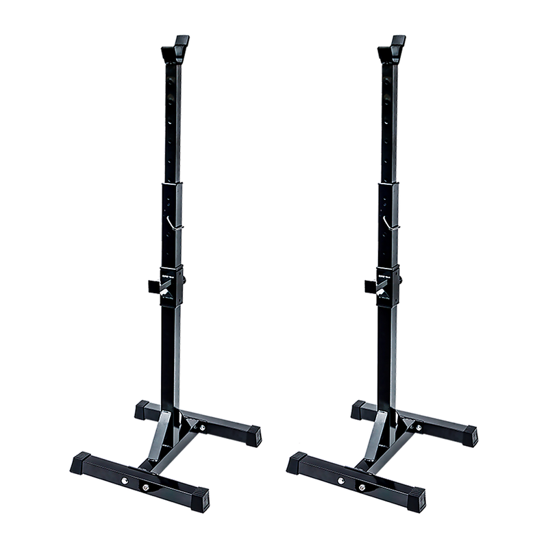 Pair of Adjustable Squat Rack Sturdy Steel Barbell Bench Press Stands GYM/HOME