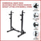 Commercial Squat Rack Adjustable Pair Fitness Exercise Weight Lifting Gym Barbell Stand