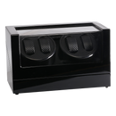 Automatic Quad Watch Winder Wood Display Box Case Motor Rotation Storage