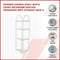 Shower Corner Shelf White Caddy Bathroom Shelves Organiser Bath Storage Rack 4