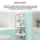 Shower Corner Shelf White Caddy Bathroom Shelves Organiser Bath Storage Rack 4