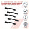 5 x 128mm Kitchen Handle Cabinet Cupboard Door Drawer Handles square Black furniture pulls