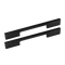 5 x 128mm Kitchen Handle Cabinet Cupboard Door Drawer Handles square Black furniture pulls