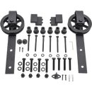 2M Big Spoke Wheel Sliding Barn Door Hardware