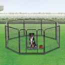 8 Panel Heavy Duty Pet Dog Playpen Puppy Exercise Fence Enclosure Cage