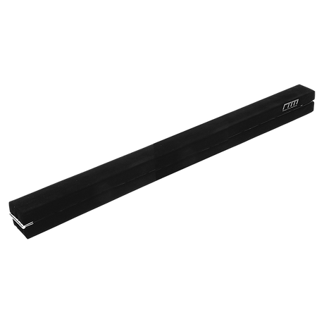 2.4m (8FT) Gymnastics Folding Balance Beam Black Synthetic Suede