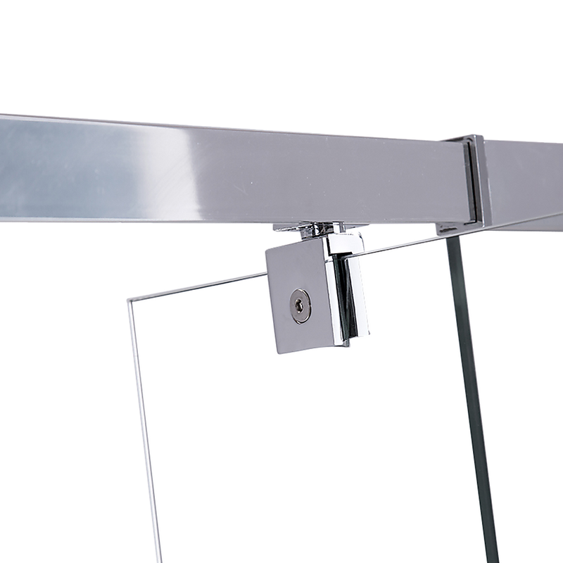 Adjustable Semi Frameless Shower Screen (74~82) x 195cm Australian Safety Glass