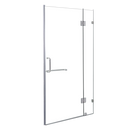 100 x 200cm Wall to Wall Frameless Shower Screen 10mm Glass By Della Francesca