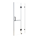 100 x 200cm Wall to Wall Frameless Shower Screen 10mm Glass By Della Francesca