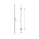 120 x 200cm Wall to Wall Frameless Shower Screen 10mm Glass By Della Francesca