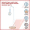 Modern Table lamp Desk Light Timber Base Bedside Bedroom White
