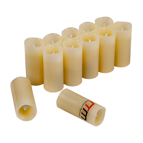 Flameless Candles LED Candles Set of 12 Battery Flickering Bulb with Remote