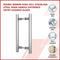Round 300mm Push Pull Stainless Steel Door Handle Entrance Entry Shower Glass