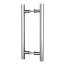 Round 300mm Push Pull Stainless Steel Door Handle Entrance Entry Shower Glass