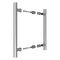 Round 300mm Push Pull Stainless Steel Door Handle Entrance Entry Shower Glass