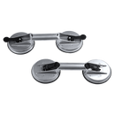 4 x Double Suction Glass Lifting Tool 70kg Vacuum Puller Lifter Aluminium