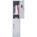 2-Door Vertical Locker for Office Gym Shed School Home Storage