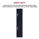 2-Door Vertical Locker for Office Gym Shed School Home Storage