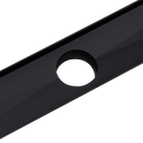 800mm Tile Insert Shower Bathroom Black Grate Drain w/Centre outlet Floor Waste