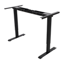 Palermo Standing Desk Sit Stand Height Adjustable Motorised Black Frame Only - Dual Motor
