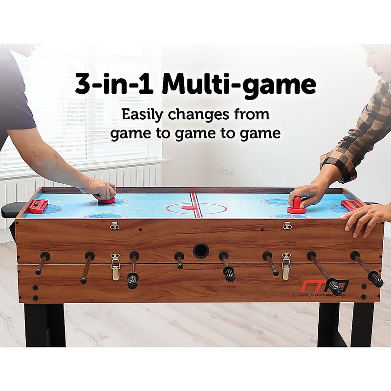 4FT 3-in-1 Games Football Soccer Hockey Pool Table Table