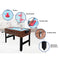 4FT 3-in-1 Games Football Soccer Hockey Pool Table Table
