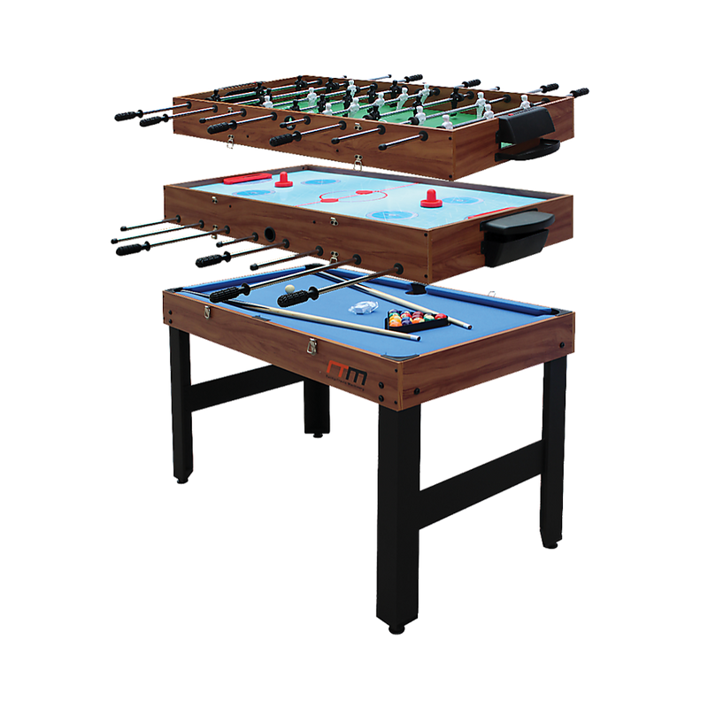 4FT 3-in-1 Games Football Soccer Hockey Pool Table Table