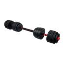 40kg Adjustable Rubber Dumbbell Set Barbell Home GYM Exercise Weights