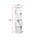 360-degree Rotating 4 Tier Display Shelf Bookcase Organiser