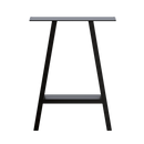 2x Rustic Dining Table Legs Steel Industrial Vintage 71cm - Black