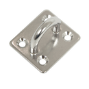 4X M6 304 Stainless Steel Oblong Pad Eye Plate Marine Hardware Staple Hook
