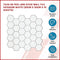 Tiles 3D Peel and Stick Wall Tile Hexagon White (30cm x 30cm x 10 sheets)