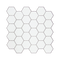 Tiles 3D Peel and Stick Wall Tile Hexagon White (30cm x 30cm x 10 sheets)