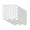 Tiles 3D Peel and Stick Wall Tile Hexagon White (30cm x 30cm x 10 sheets)