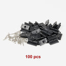 100 Composite Decking Hidden Fixing Fasteners Plastic T Clips & Screws