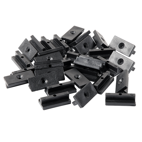100 Composite Decking Hidden Fixing Fasteners Plastic T Clips & Screws