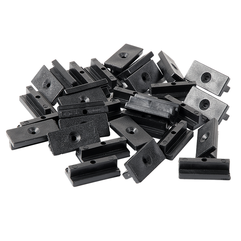 100 Composite Decking Hidden Fixing Fasteners Plastic T Clips & Screws