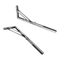 2x 20" Stainless Steel Folding Table Bracket Shelf Bench 50kg Load Heavy Duty