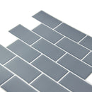 Tiles 3D Peel and Stick Wall Tile Dark Grey 10 Sheets