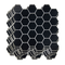 Tiles 3D Peel and Stick Wall Tile Hexagonal Mosaic Black 10 Sheets