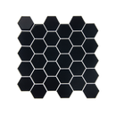 Tiles 3D Peel and Stick Wall Tile Hexagonal Mosaic Black 10 Sheets