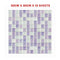 Tiles 3D Peel and Stick Wall Tile Crystal Mosaic 10 Sheets
