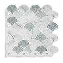 Tiles 3D Peel and Stick Wall Tile Fish Scale Mosaic 10 Sheets