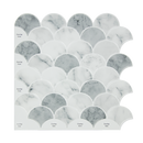 Tiles 3D Peel and Stick Wall Tile Fish Scale Mosaic 10 Sheets