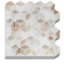 Tiles 3D Peel and Stick Wall Tile Shell Mosaic 10 Sheets