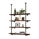 Wall Shelves Display Bookshelf Industrial DIY Pipe Shelf Rustic Brackets