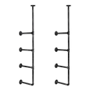 Wall Shelves Display Bookshelf Industrial DIY Pipe Shelf Rustic Brackets