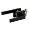 Door Handle Set Lever Passage Function Square Black